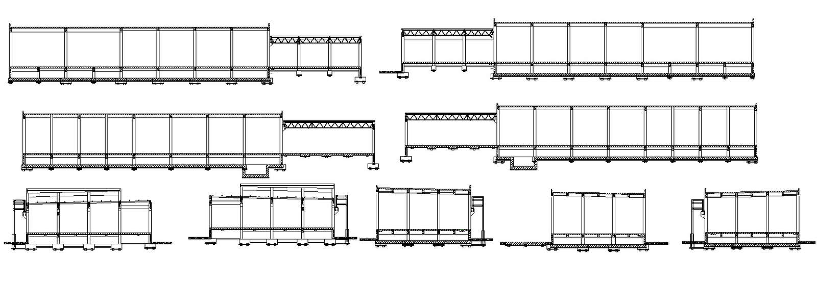 The utility building structure section details the AutoCAD DWG drawing ...