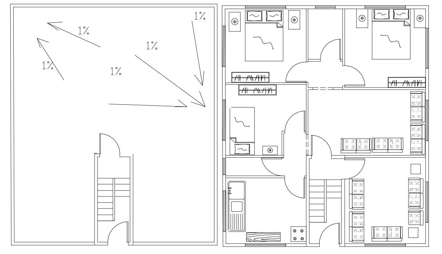 three-bhk-architecture-bungalow-floor-plans-with-terrace-cadbull