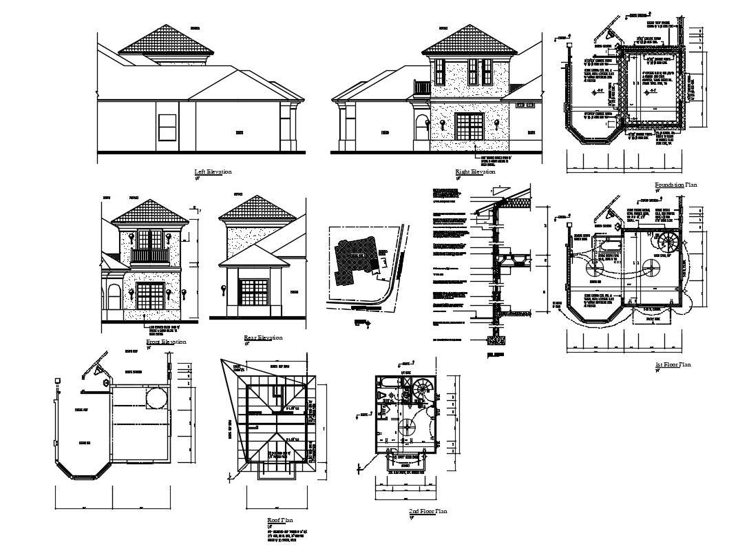 Tiny House Project DWG File Cadbull