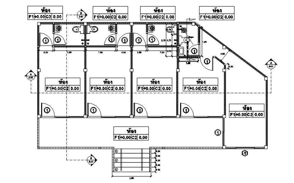 Toilet AutoCAD Drawing DWG File - Cadbull