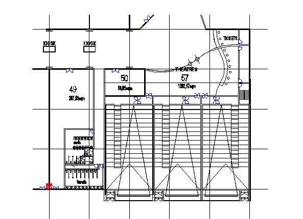 Top view plan of staircase - Cadbull