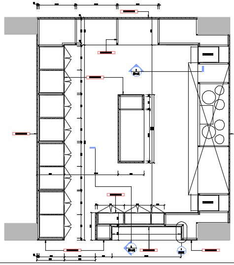 Top plan detail of office is given in this Autocad drawing file ...