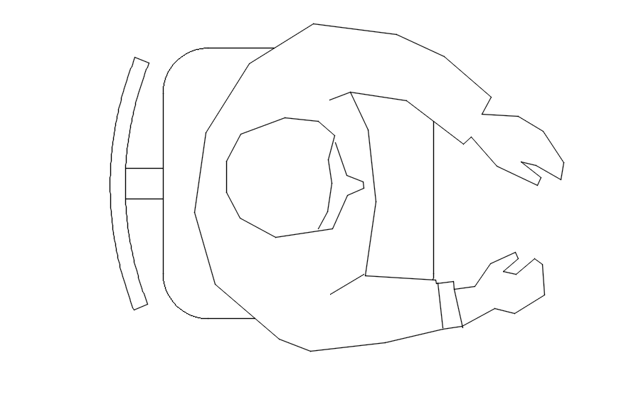 Top view of chair with human CAD block, CAD file, dwg file - Cadbull