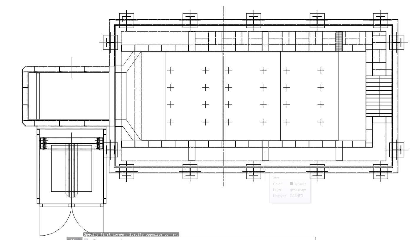 Top view of incinerator machine plan in AutoCAD 2D drawing, CAD file ...