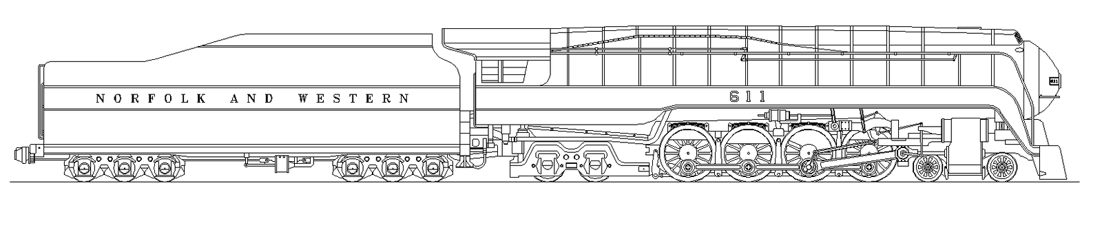 Train engine structure detail elevation 2d view layout file - Cadbull