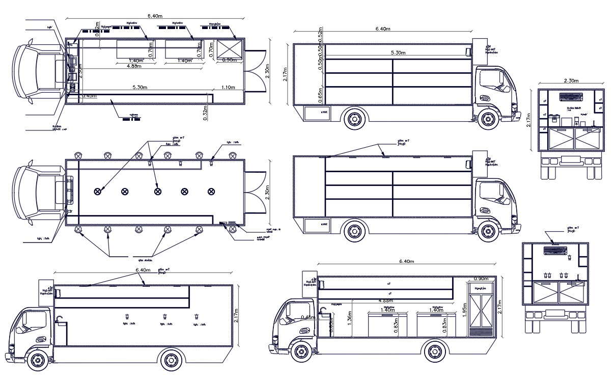 Transportation Truck Free Cad Blocks Drawing Dwg File Cadbull Images Porn Sex Picture