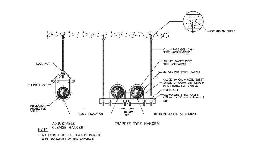 trapeze-type-hanger-detailed-cadbull