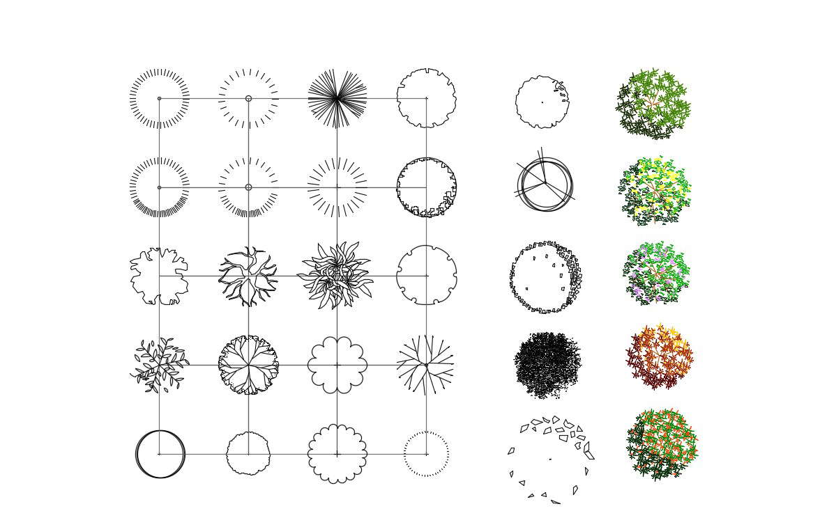 autocad 3d blocks free download trees