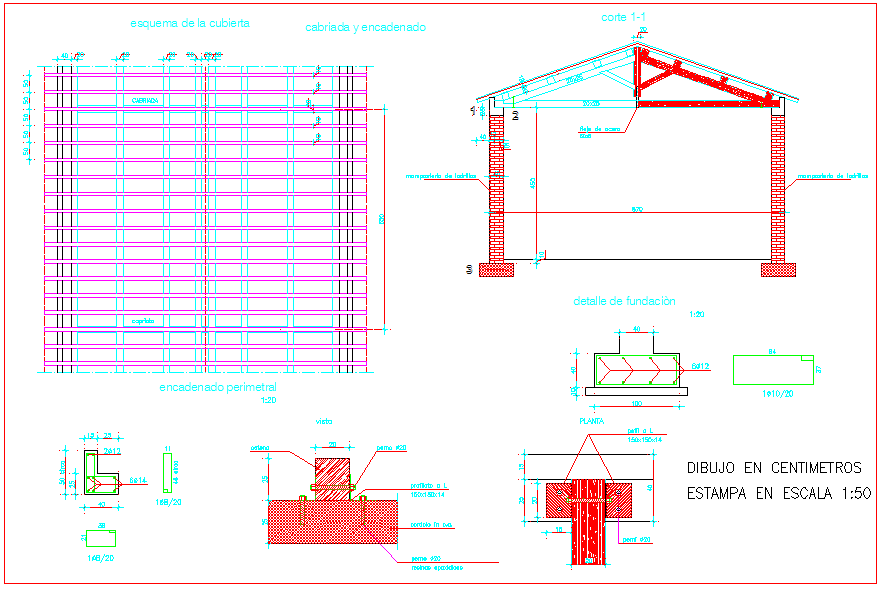 Truss detail design of wooden - Cadbull