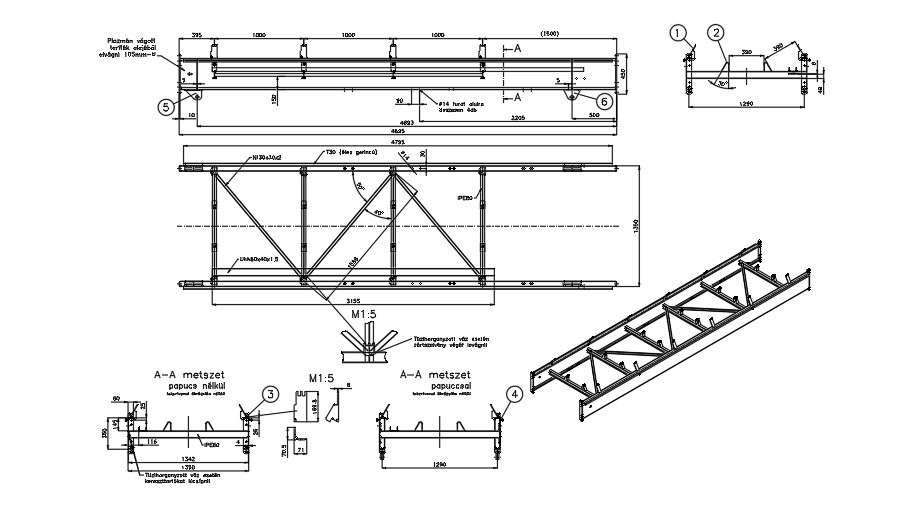 Truss design Cadbull