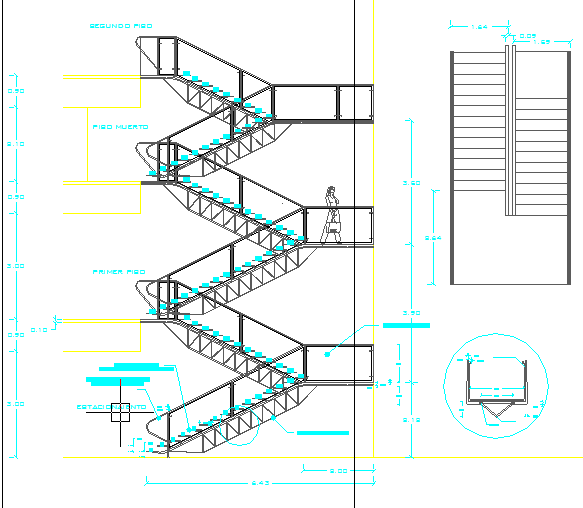 Tubular stairway - Cadbull