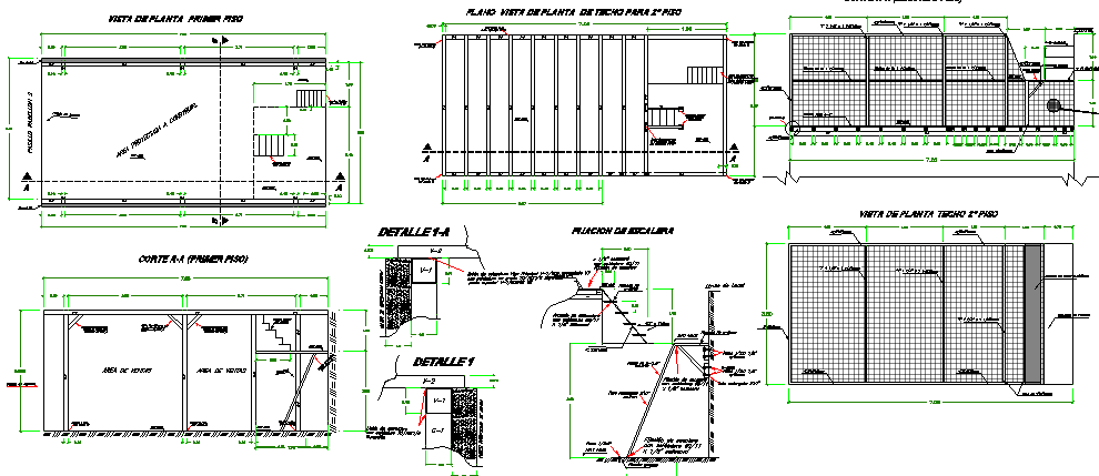 Two flooring commercial shop construction details dwg file - Cadbull