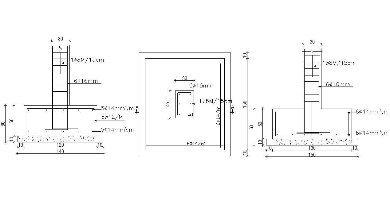 Column Detail Drawing Pdf : Column Drawing Foundation Structure Dwg ...