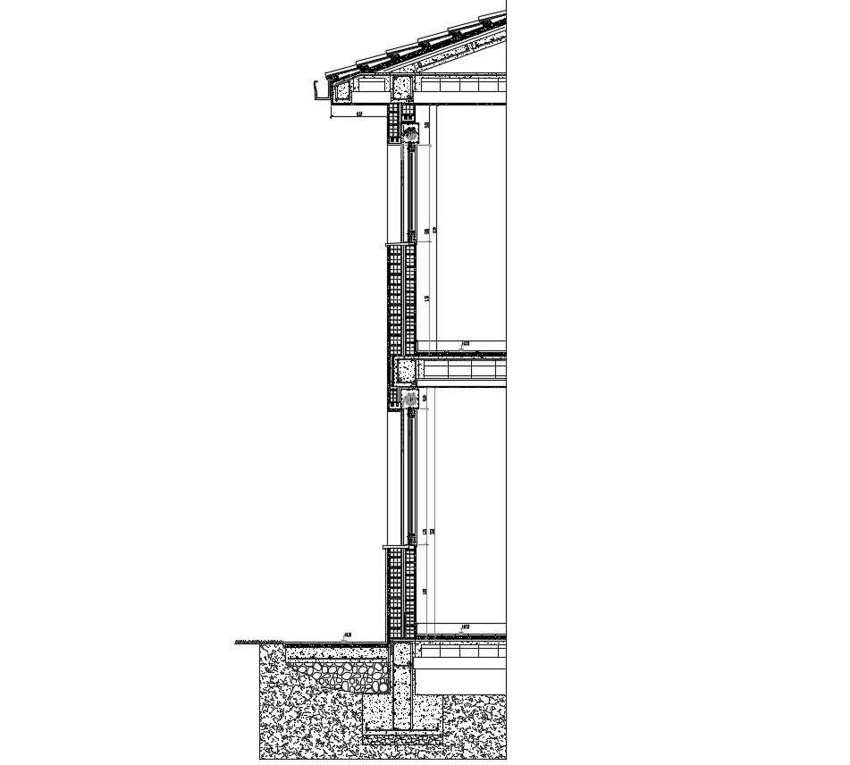 Wall Section Drawing With Details In Dwg File Cadbull | Images and ...