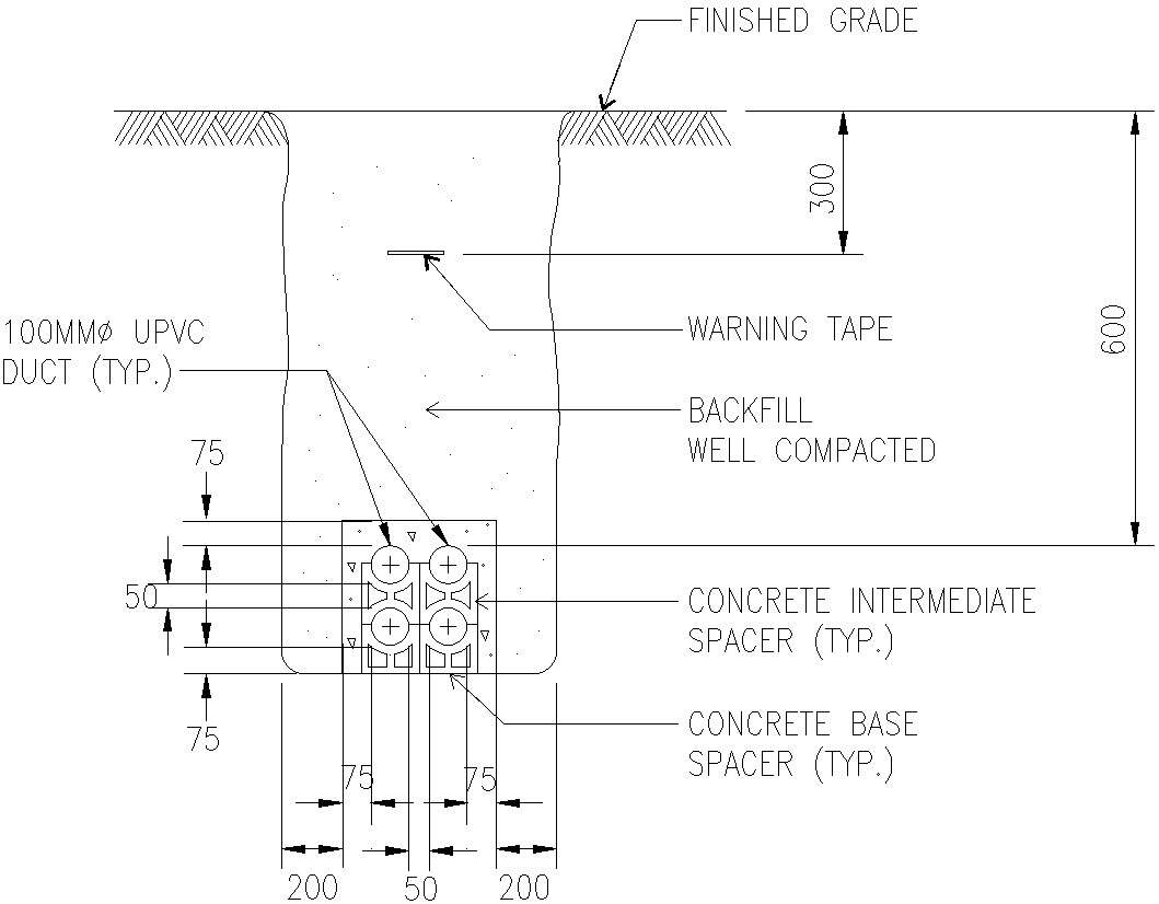 Typical Concrete base spacer details in AutoCAD, dwg file. - Cadbull