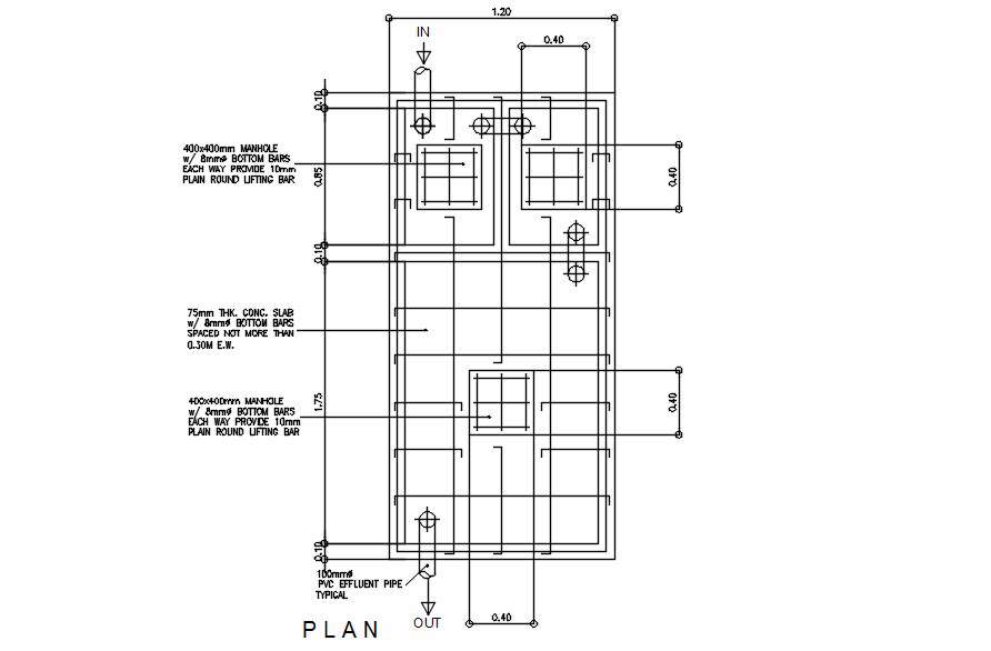 Typical Pvc Effluent Pipe Detail In Autocad 2d Drawing Dwg File Cad File Cadbull 0165