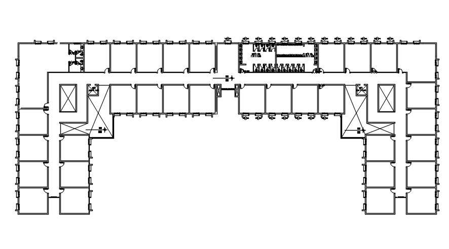 Typical First Floor Plan Of School In Detail Autocad Drawing Dwg File