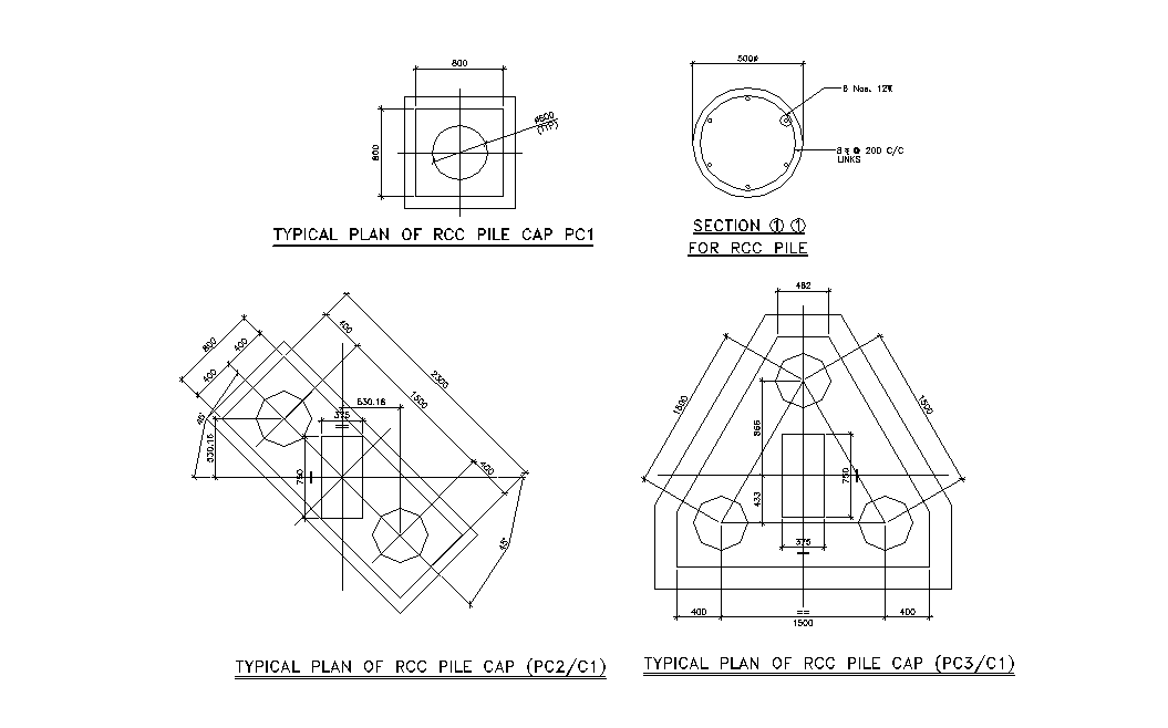 Detail Pondasi Pile Cap Dwg Trueview Download 2021 Microsoft Imagesee