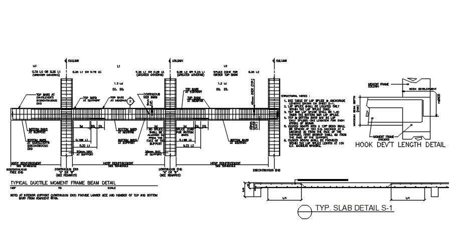 Typical slab detail drawing in AutoCAD 2D, dwg file, CAD file - Cadbull