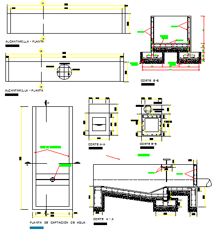 Underground conduit for carrying of drainage water details dwg file ...