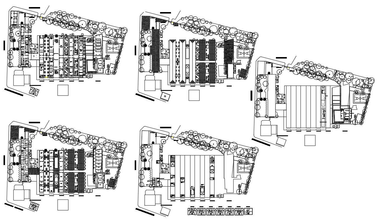 University Site Plan In DWG File - Cadbull