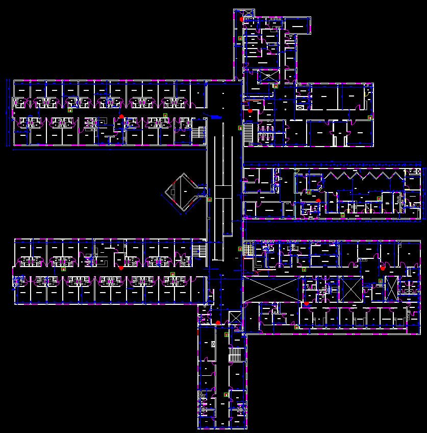 The hospital floor plan is given in this AutoCAD file. Download this ...