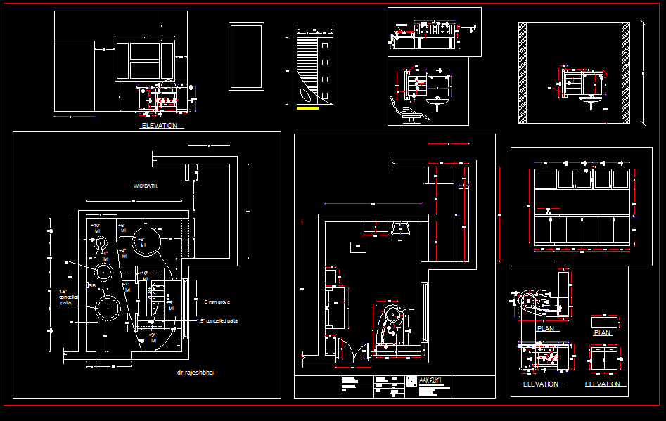 Dentist clinic floor plan, furniture drawing, and interior ceiling ...