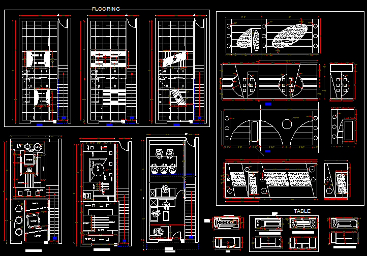 Ceiling and interior design of office building Autocad drawing ...