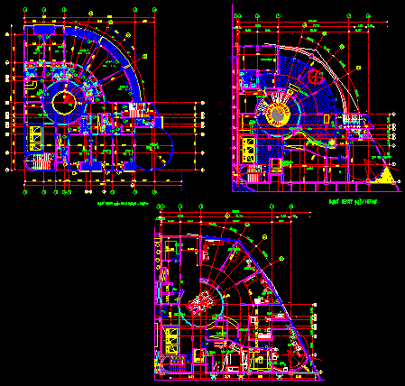 Modern building layout plan. Download the autocad drawing. - Cadbull