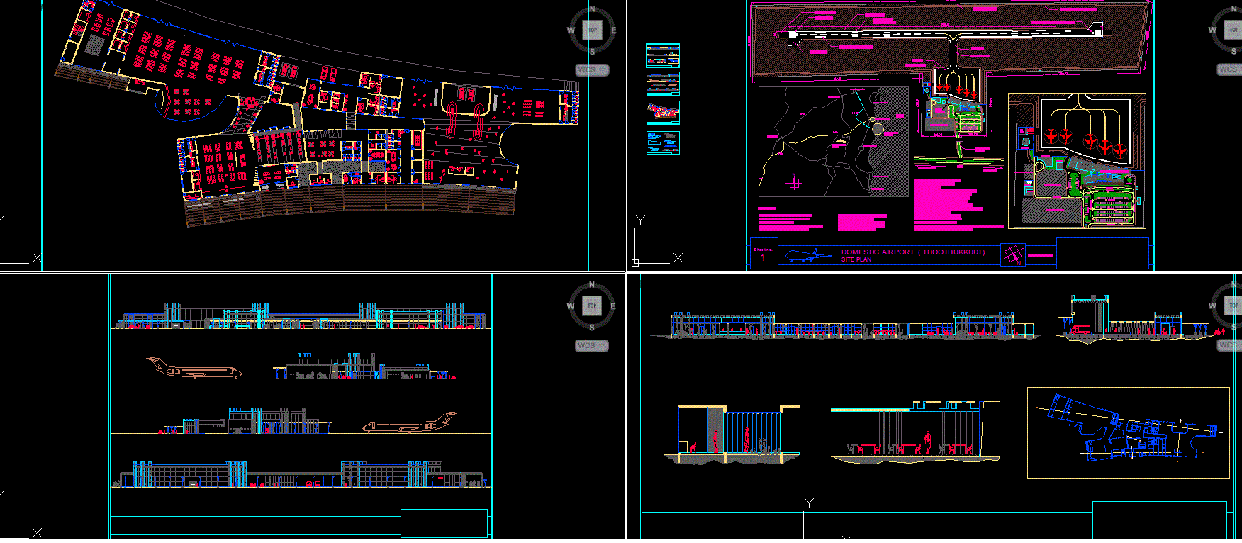 Master plan of airport drawing. Download the cad drawing. - Cadbull