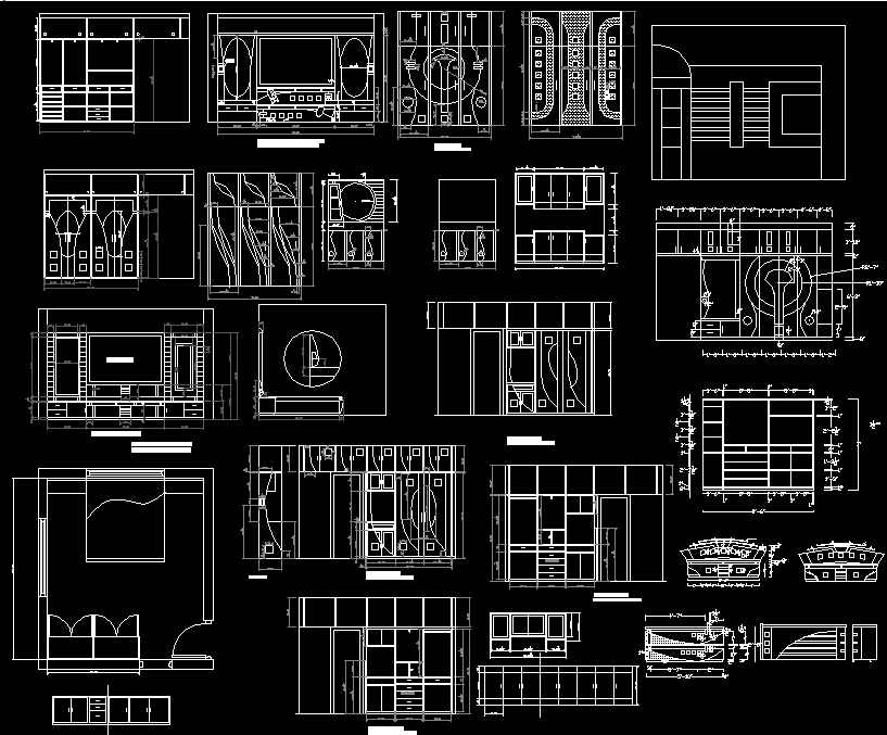 wardrobe and cupboard detailed DWG drawing files are available here ...