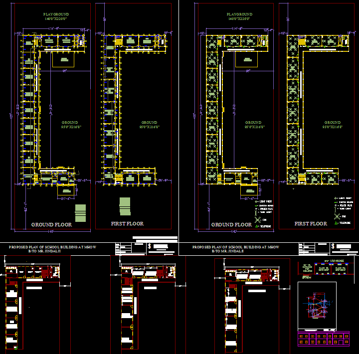 Science School detailed design drawing is available.Download now. - Cadbull