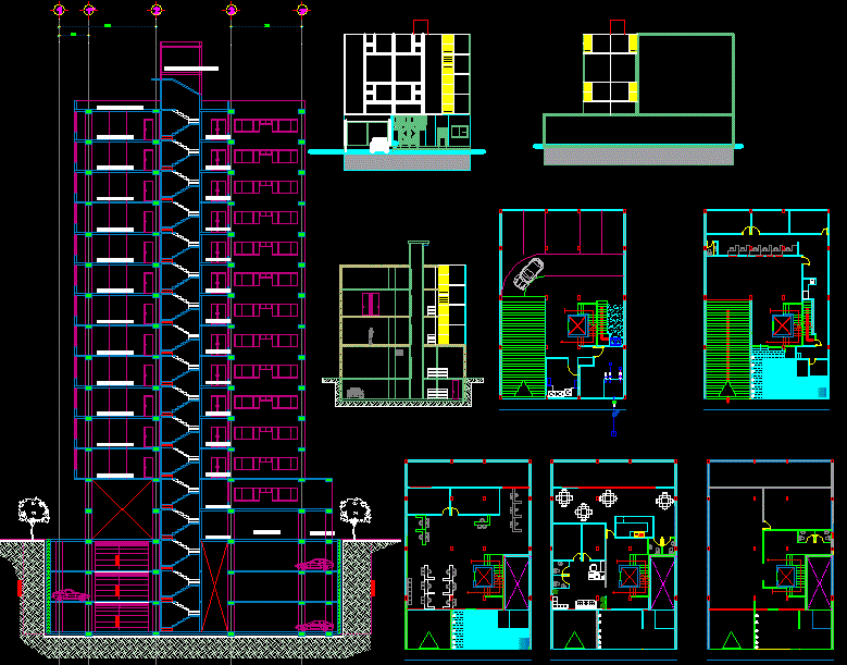 Building plan DWG design drawing is provided. Download now. - Cadbull