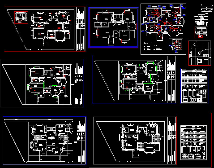 DWG AutoCAD file of the G+1Bungalow plans Detailed drawing file is ...