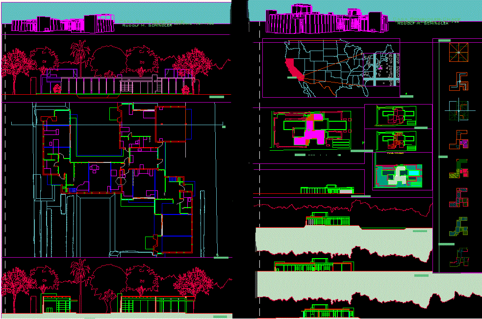 Schindler House Plan