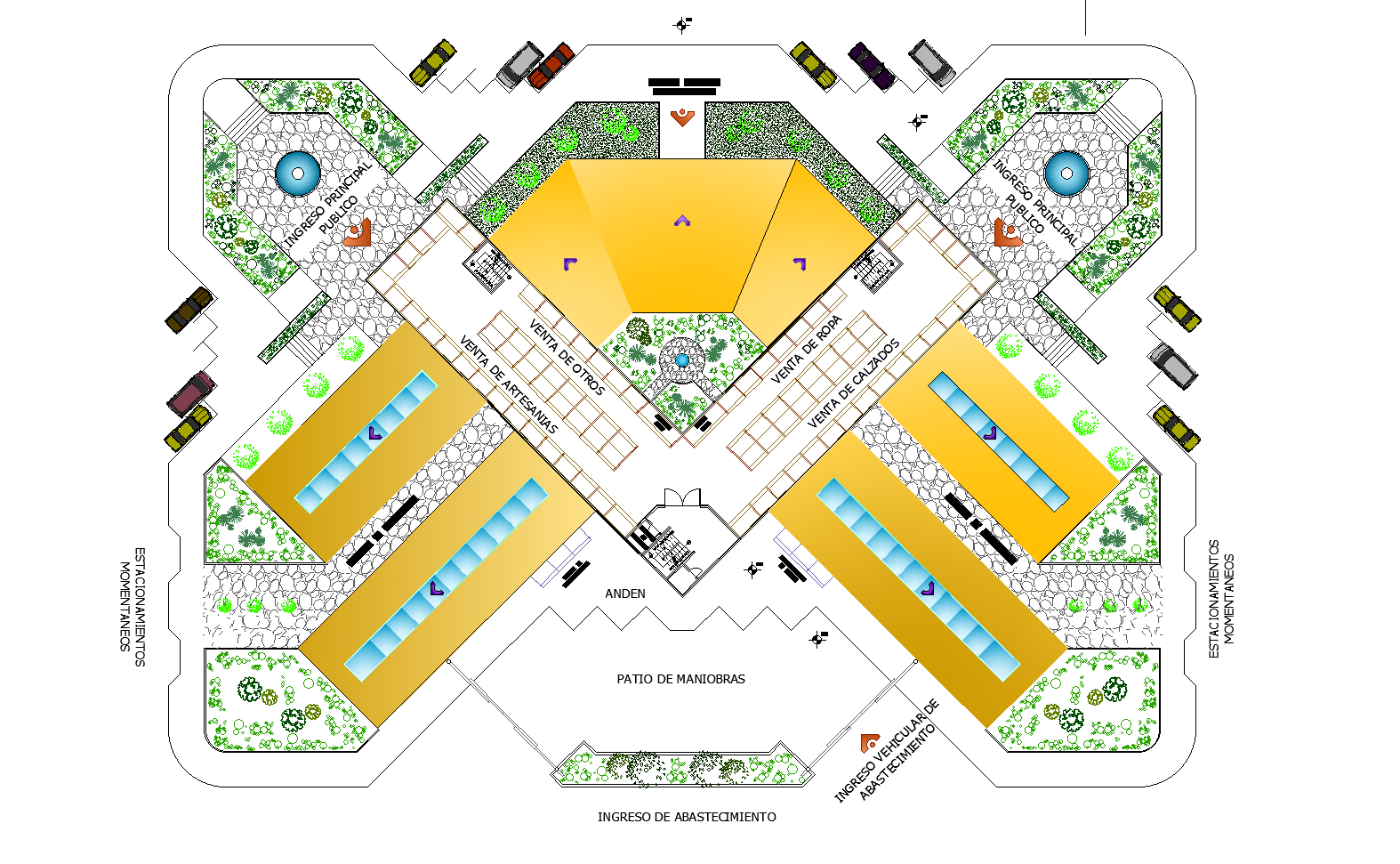 Supply Market Architecture Layout Plan Details Dwg File Cadbull ...