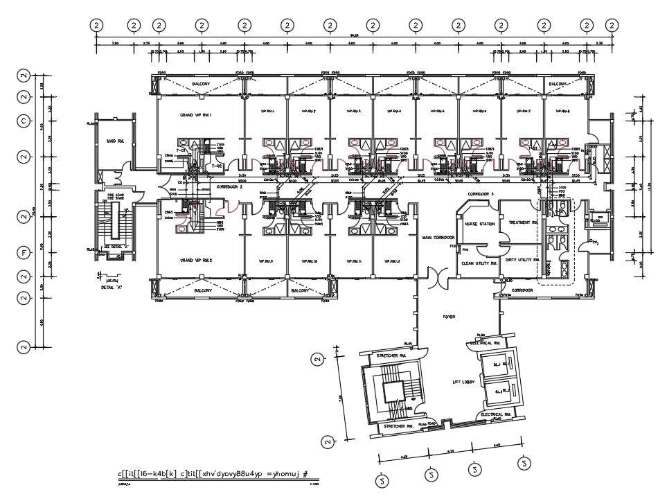 Vip Room Hospital Floor Plan Autocad Drawing Dwg File Cadbull 1756