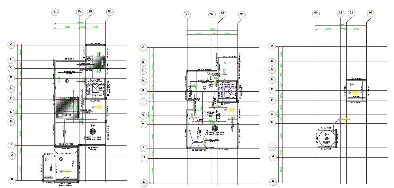 Villa layout plan design - Cadbull