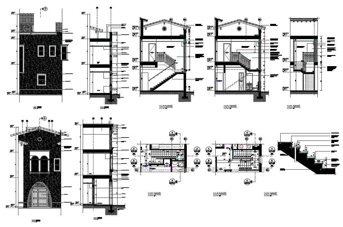 Villa layout plan design - Cadbull