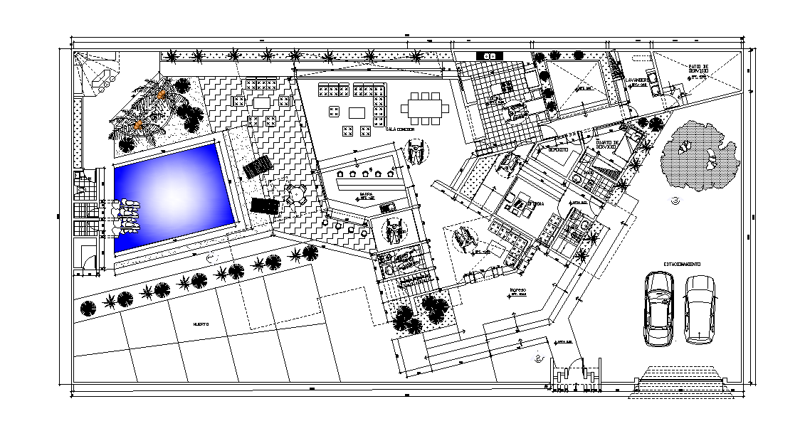 Villa Master Plan Working Drawing In Dwg File Cadbull My Xxx Hot Girl