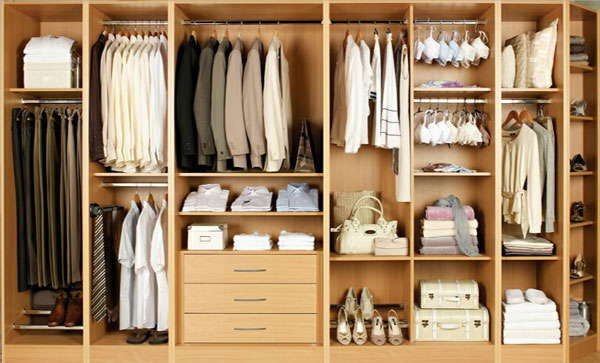 WARDROBE STORAGE DESIGN - Cadbull