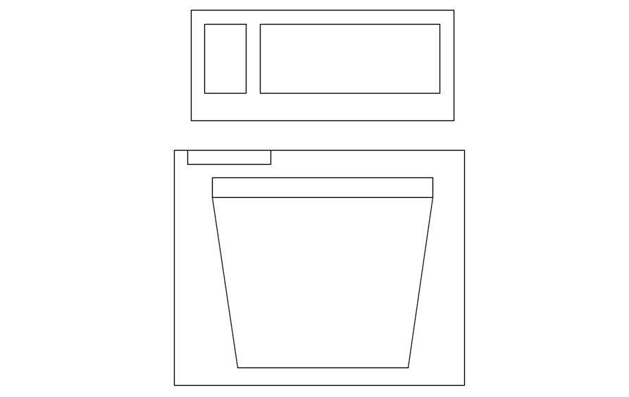 WC front elevation cad blocks in AutoCAD, dwg file. - Cadbull