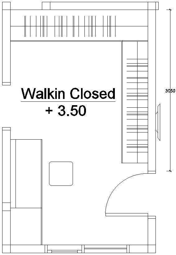 Walk In Closet Plan Design Details In AutoCAD, Dwg File. - Cadbull