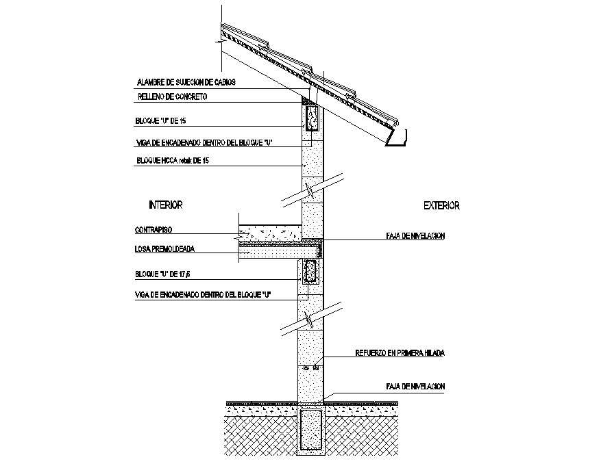 Wall Section CAD design Download - Cadbull