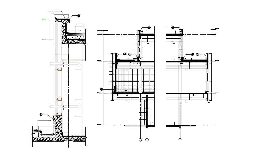 Wall Section Design CAD File Download - Cadbull