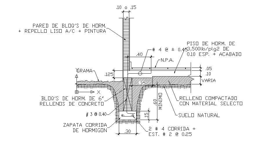 Wall construction details with column cad drawing details dwg file ...