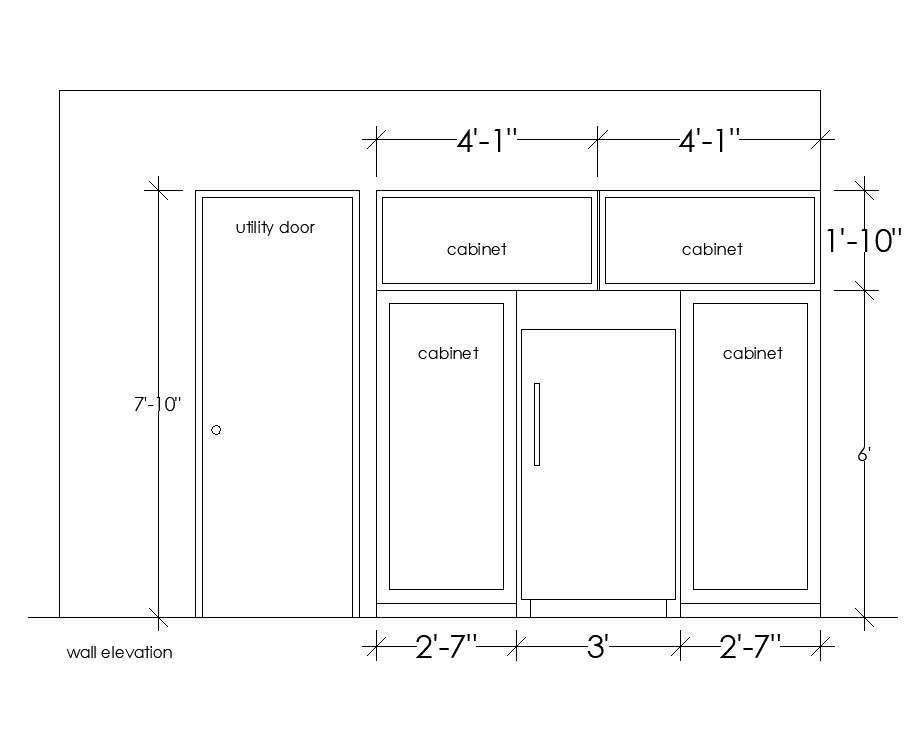 Wall elevation detail 2d view CAD block layout file in autocad format