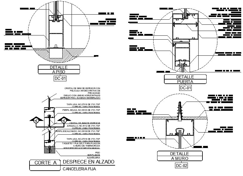 Wall section detail dwg file - Cadbull