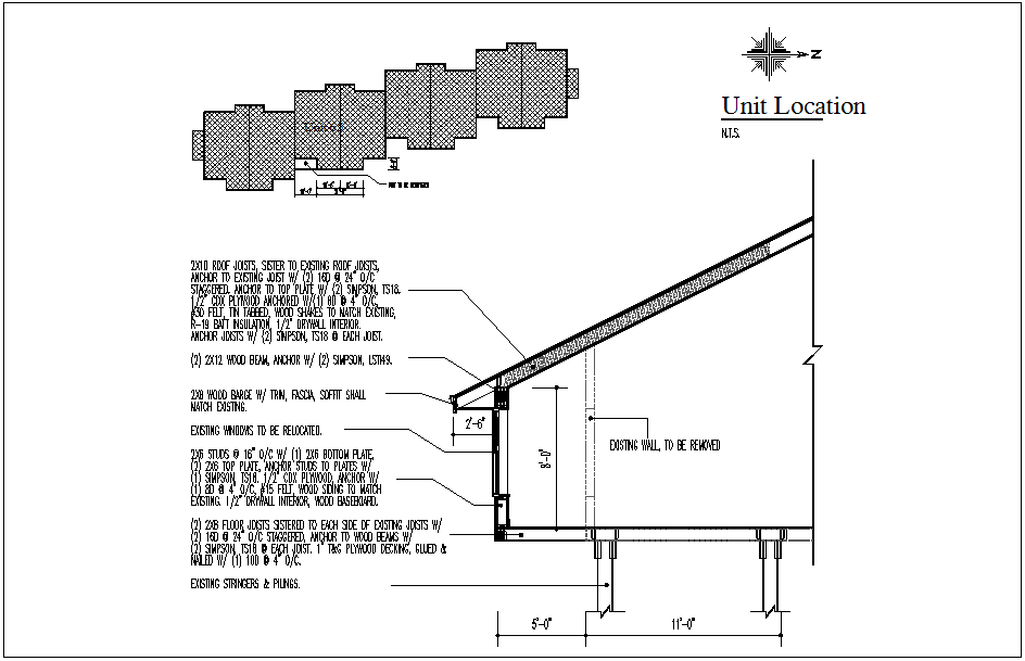 Wall section view detail dwg file - Cadbull