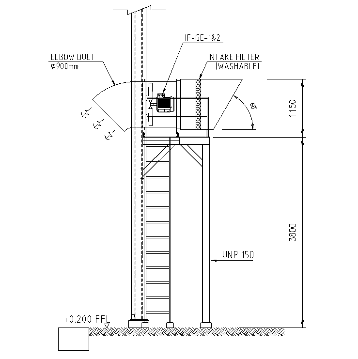 Wall connection of 10x8m kitchen plan is given in this Autocad drawing ...